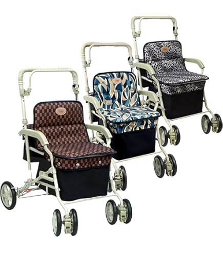 Amazon | マーチS/小花BK 【島製作所】 【シルバーカー】 | マーチS