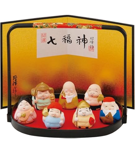 Amazon.co.jp: 雑貨 和風 福禄寿 七福神置物 （特大） デザイン：福禄
