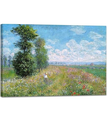 Amazon.co.jp: クロード モネ ひなげしの小道、サン＝マルタン島