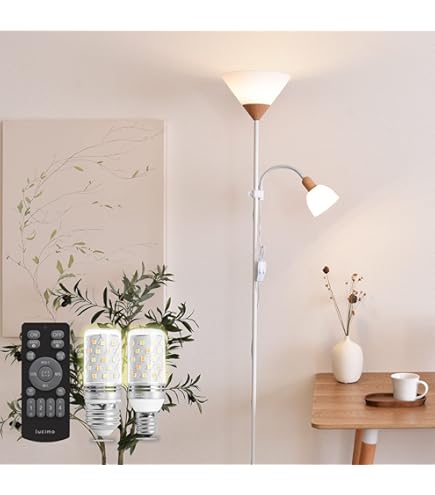 Amazon | Adesso 4218-01 コレットLEDフロアランプ、58-63インチ、9W