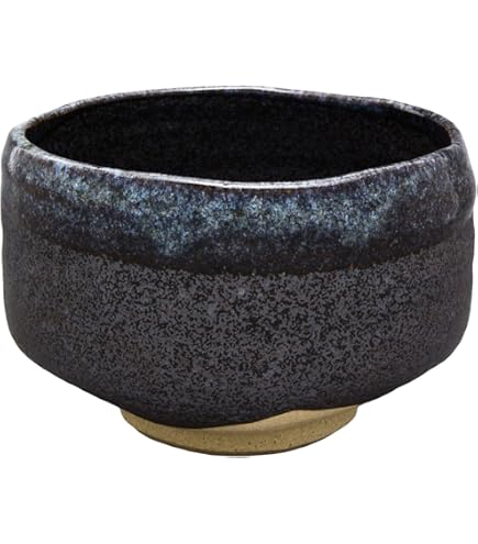 Amazon.co.jp: 民芸益子焼 関澤武窯 抹茶碗 鉄釉茶器 共箱解説書付き