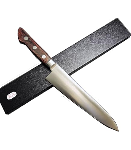 Amazon｜正本総本店 ツバ付牛刀(両刃) 21㎝ ブレード:ハイパー