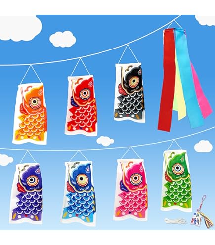 Amazon | TARO 岡本太郎 鯉のぼり ミニ鯉 赤白セット こいのぼり