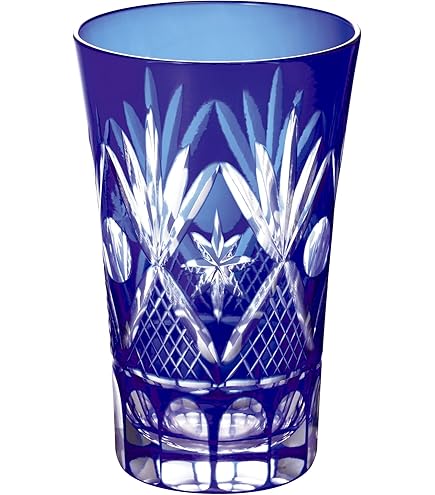 Amazon.co.jp: カガミクリスタル(Kagami) ペアビアグラス 赤青 160cc