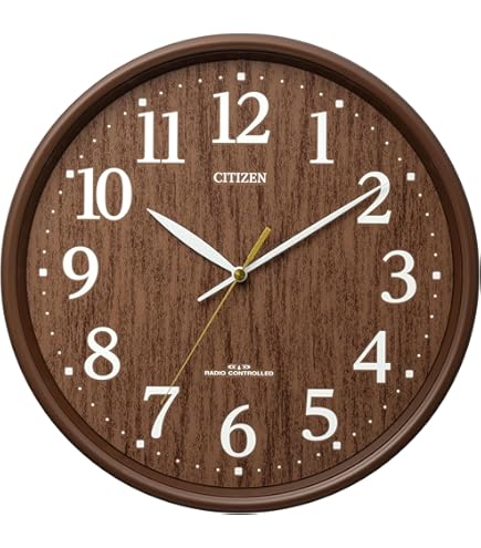 Amazon.co.jp: シチズン 掛け時計 広範囲受信 電波時計 サイレント