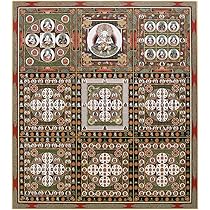 Amazon｜法徳堂 仏画色紙 曼荼羅 胎蔵界 濃色系｜仏間・神道用掛軸