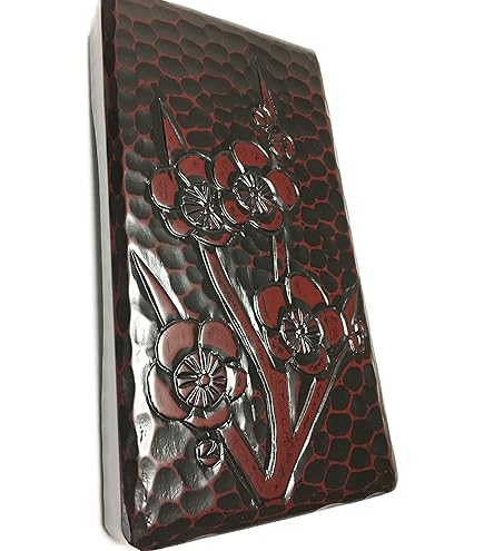 Amazon.co.jp: 仙台堆朱楼閣山水図硯箱彫漆木工芸漆工芸漆芸天然木漆器