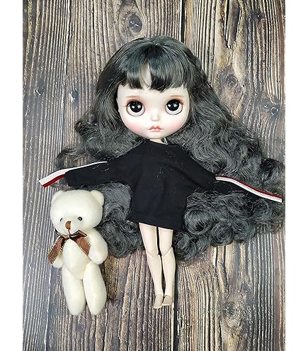 Amazon.co.jp: カスタムブライス茶色の髪、自然な肌、光沢のある