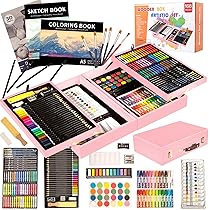 Amazon | KINSPORY 168点 お絵かきセット 絵具セット 豪華 想像力