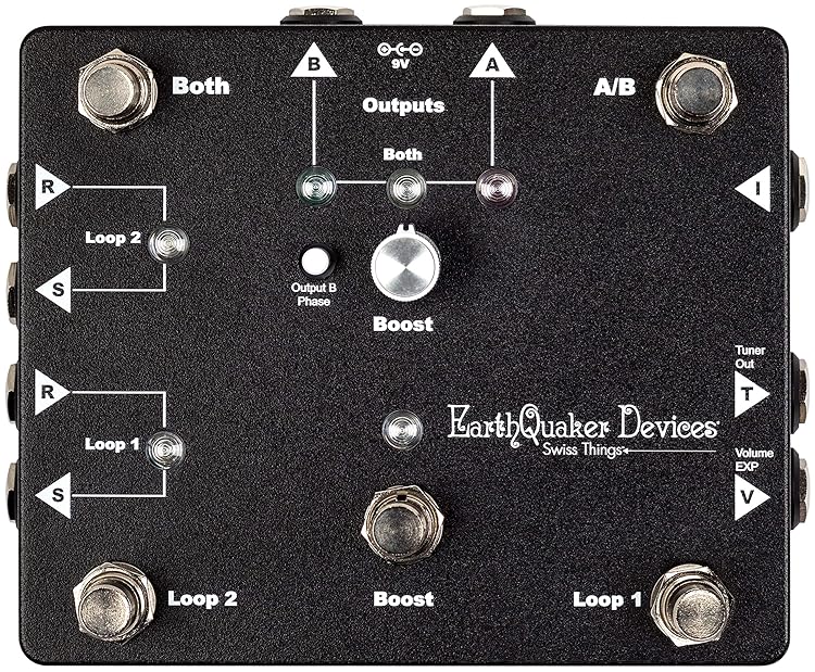 EarthQuaker Devices Swiss Things - ペダルボード上の信号の流れを