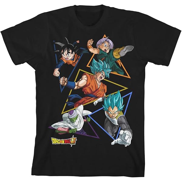 Amazon.com: Dragon Ball Z Boxed Characters Boys Charcoal Heather T