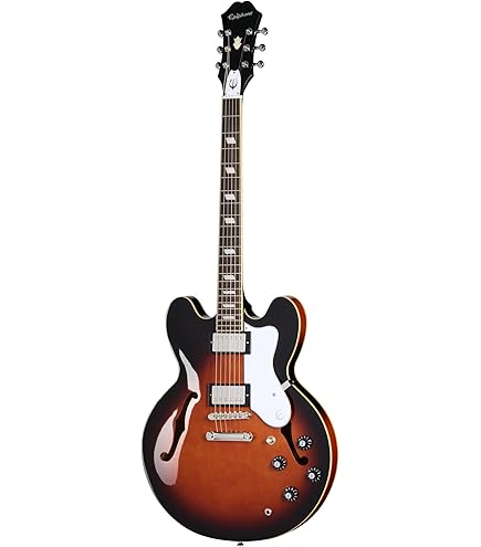 Amazon.com: Epiphone Riviera Semi Hollowbody Archtop, Royal Tan