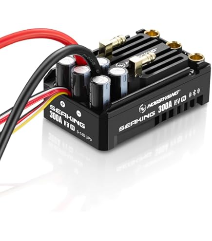 Amazon.com: HOBBYWING SEAKING 200A HV V4 ESC (5-14S) : Toys & Games