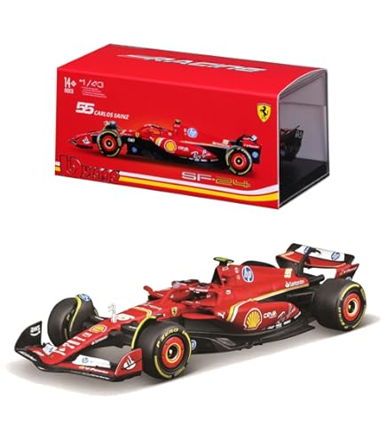 Amazon.com: Bburago B18-36828S 1:43 F1 2021 Ferrari SF21 with