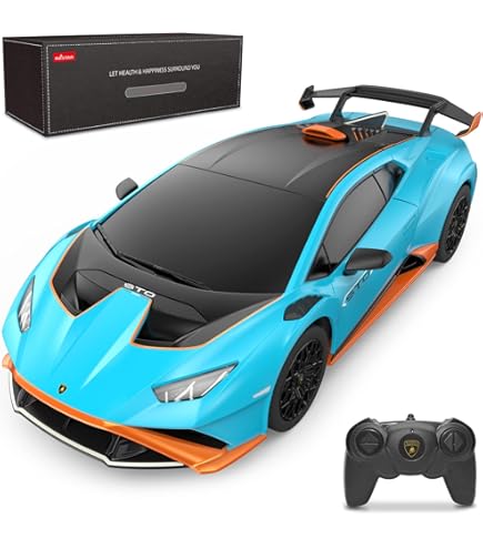 Amazon.com: RASTAR by Lamborghini Huracan STO RC Car 1:24 Scale