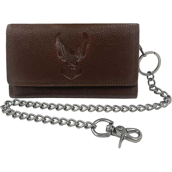 Amazon.com: Harley-Davidson Men's Outsider Trucker Bi-Fold Leather