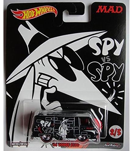 Amazon.com: Hot Wheels POP Culture Black SPY VS White SPY, White
