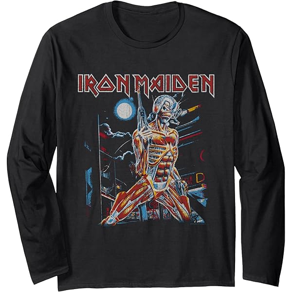 Amazon.com: Iron Maiden Somewhere Back In Time Long Sleeve T-Shirt