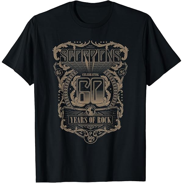 Amazon.com: Official Scorpions Sting in The Tail T-Shirt