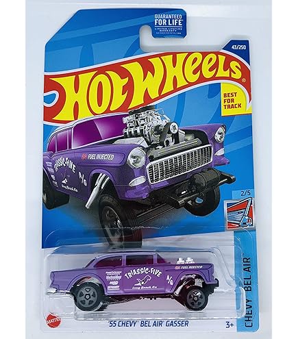 Hot Wheels Zamac '55 Chevy Bel Air Gasser, HW Reverse Rake 2/5