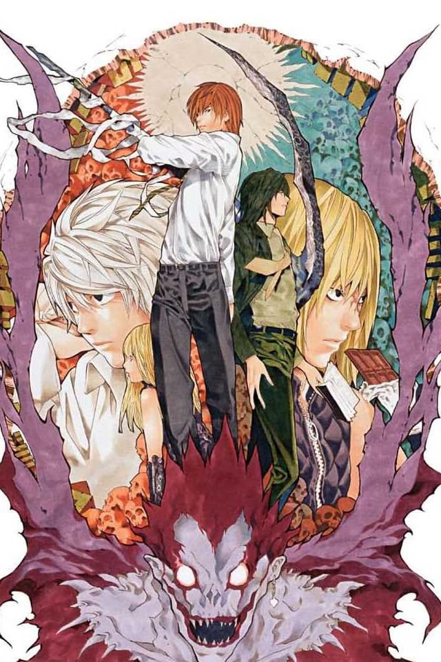 DEATH NOTE iPhone(640×960)壁紙 夜神 月（やがみ ライト）,ニア,メロ