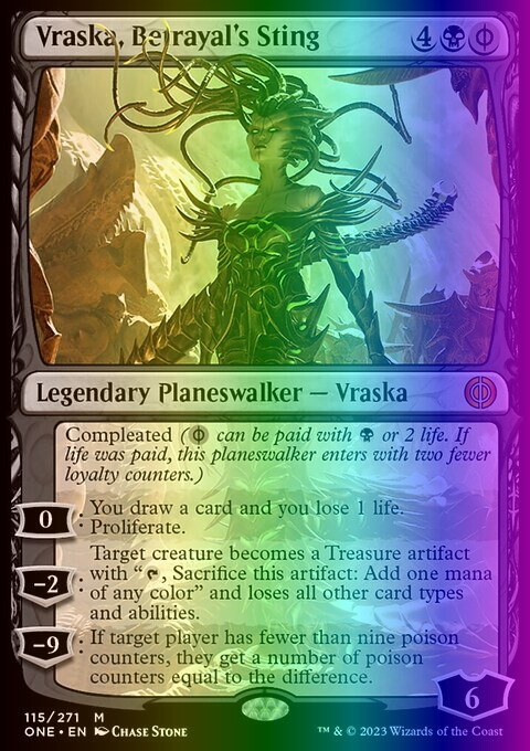 MTG Vraska, Betrayal's Sting (115/530) Phyrexia All Will Be One LP