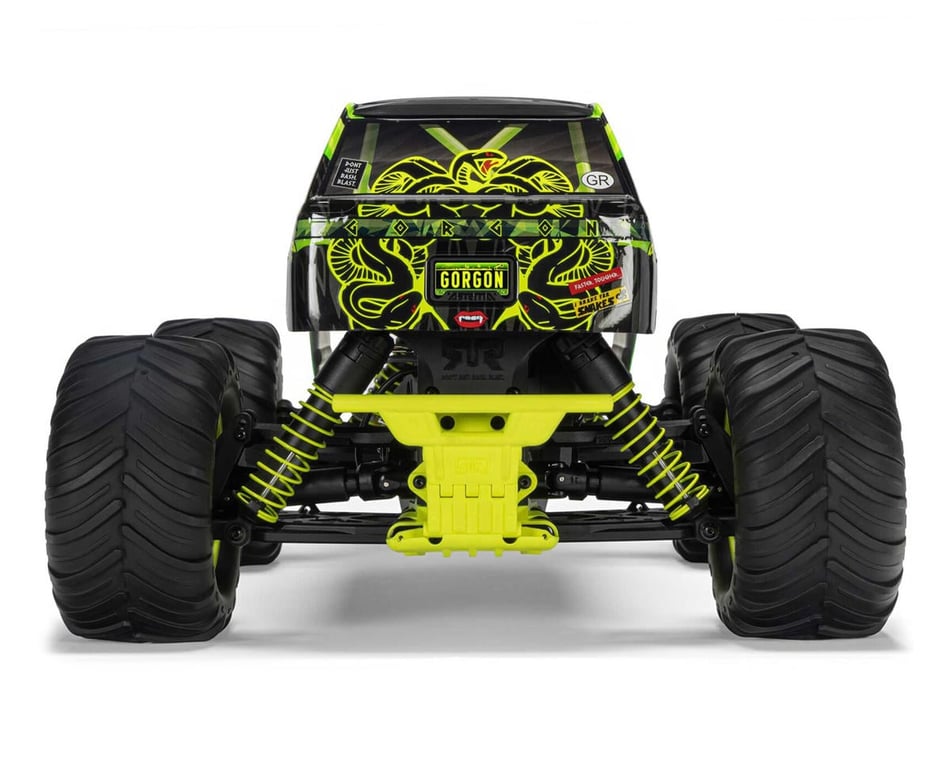Arrma Gorgon 4X2 MEGA 550 Brushed 1/10 Monster Truck RTR (Yellow