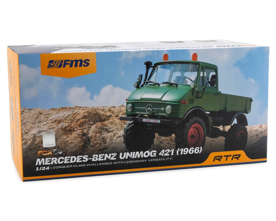 FMS FCX24 1/24 Unimog RTR Micro Rock Crawler Combo (Grey
