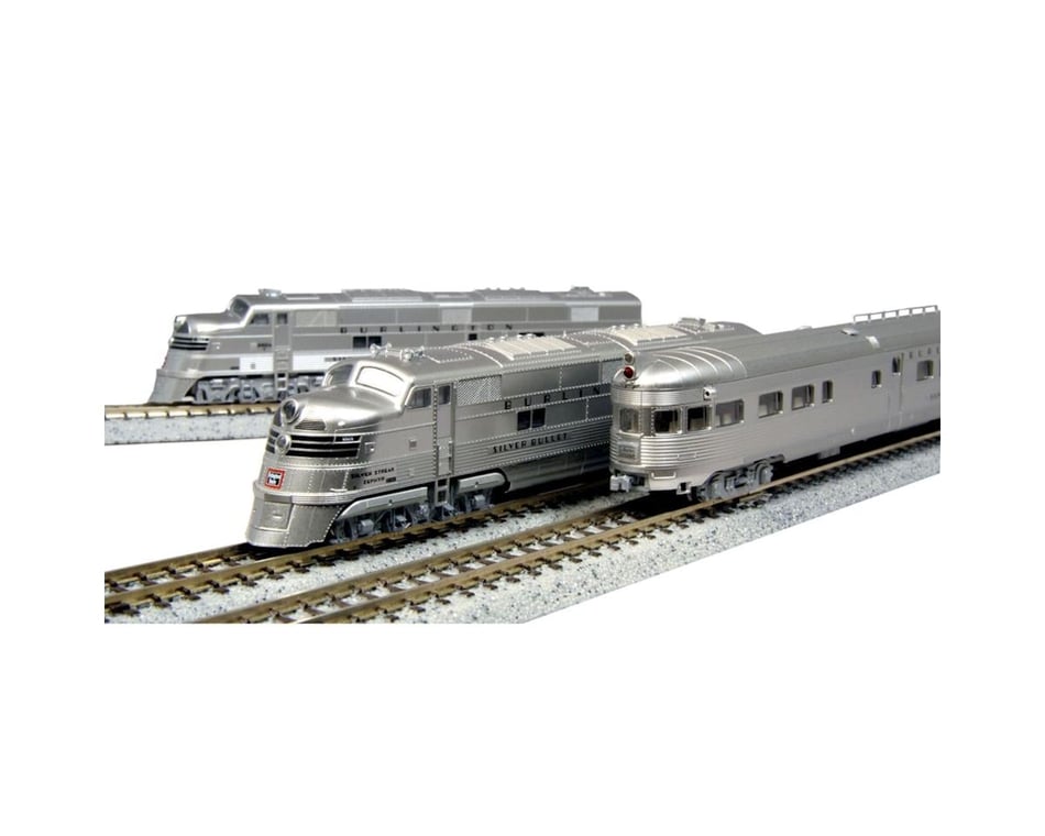 Kato N E5A Passenger Set, CB&Q/Silver Streak Zephyr (6) [KAT106090