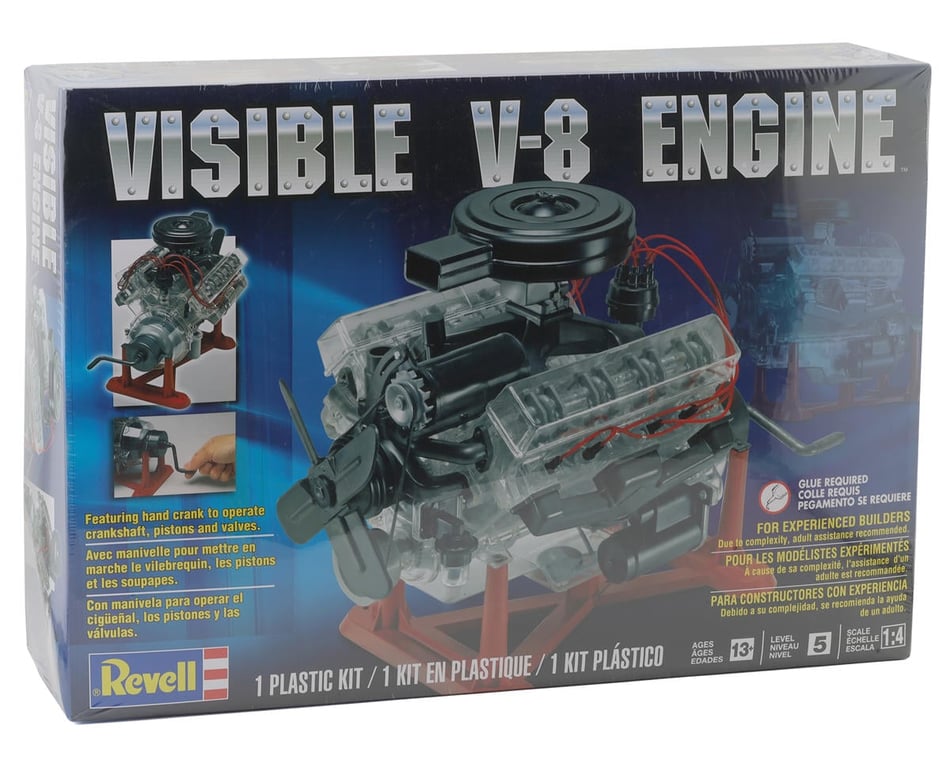 Revell Visible V-8 Engine 3D Model Kit [RMX858883] - HobbyTown