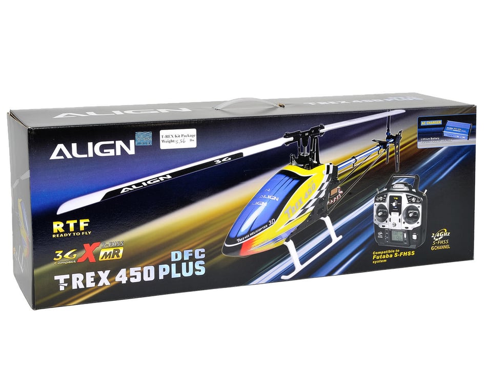 Align T-REX 450 Plus DFC Super Combo RTF Helicopter w/2.4GHz/3GX