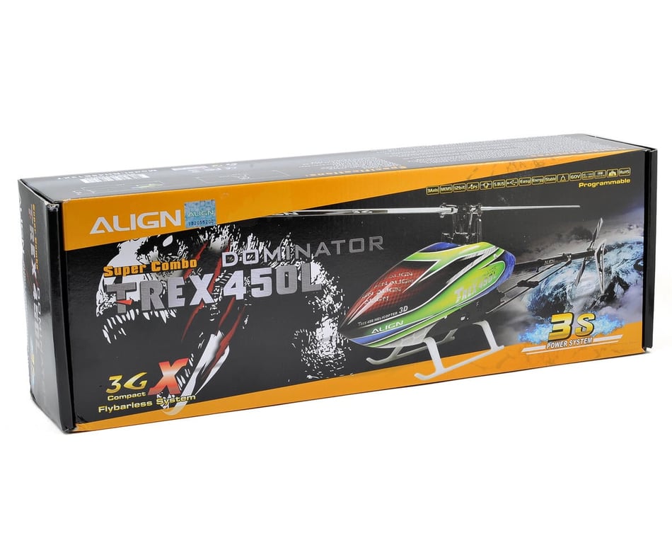Align T-REX 450L Dominator 3S Super Combo Helicopter Kit w/3GX