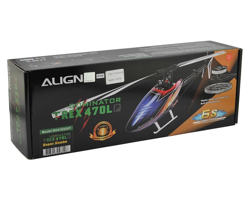 Align T-REX 470LP Dominator Super Combo Helicopter Kit