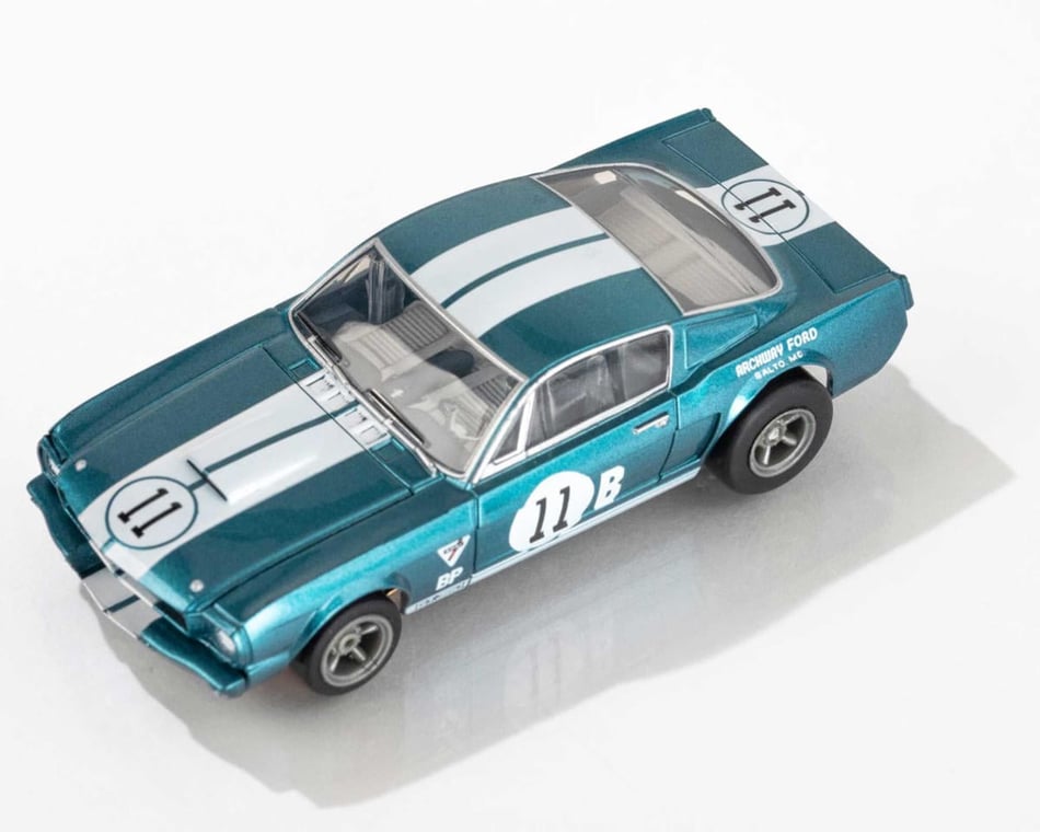 AFX 1965 Donahue Shelby Mustang GT350R HO Scale Slot Car [AFX22071