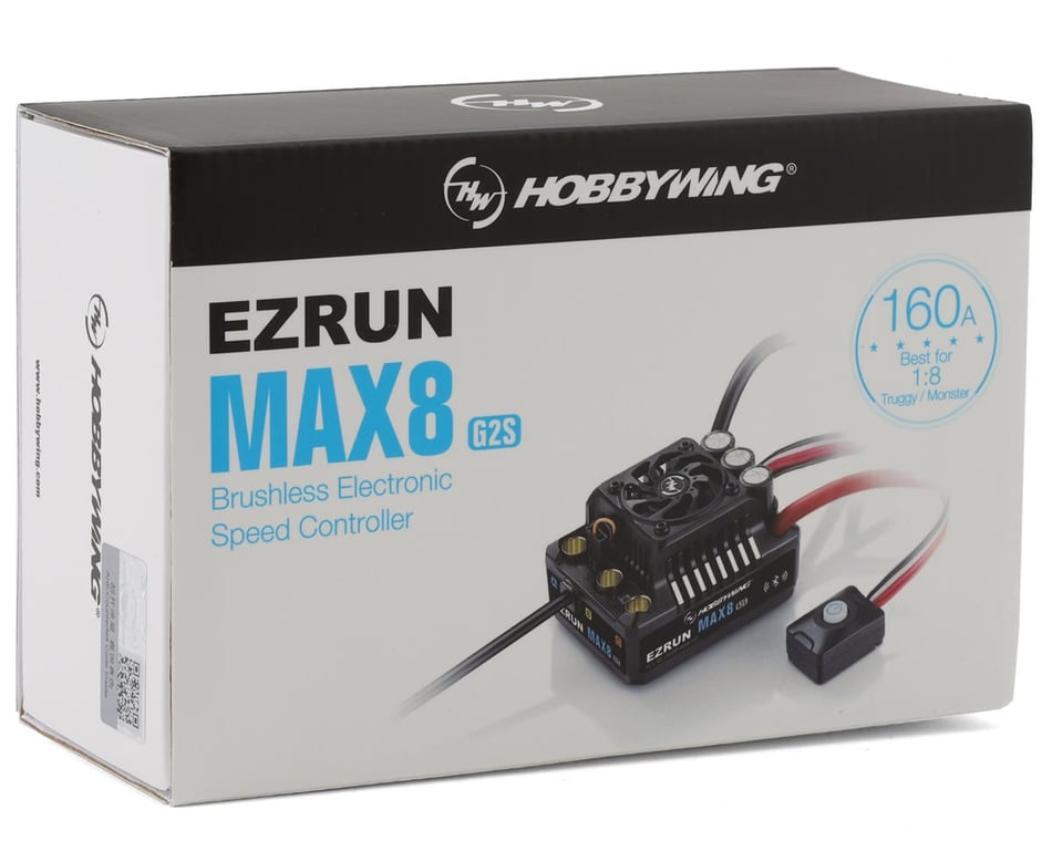 Hobbywing EZRun Max8 G2s 1/8 Waterproof Brushless ESC w/XT90 Plug