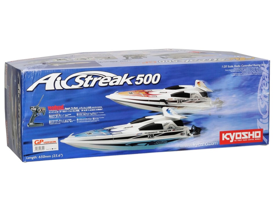 Kyosho Airstreak 500 ReadySet Nitro Boat [KYO41142B] - AMain Hobbies