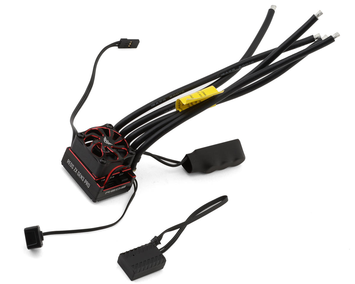 REDS ZX Pro Gen3 Brushless 1/10 ESC w/Wireless Programmer (Red