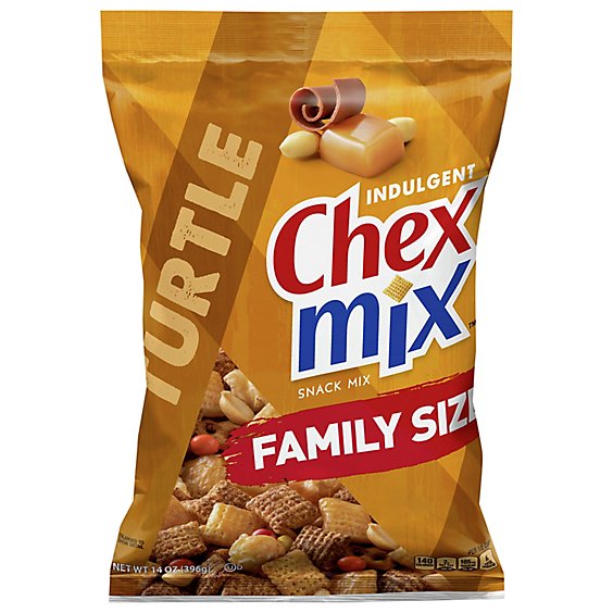 Chex Mix Snack Mix Indulgent Turtle Family Size - 14 Oz - jewelosco