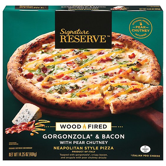 Signature Reserve Pizza Wood Fired Gorgonzola Bacon - 14.25 Oz