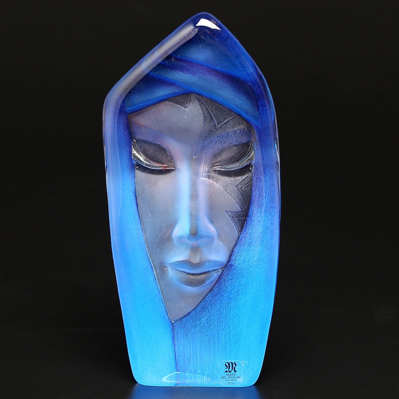 MATS JONASSON. Sculpture, Målerås, glass, contemporary, signed