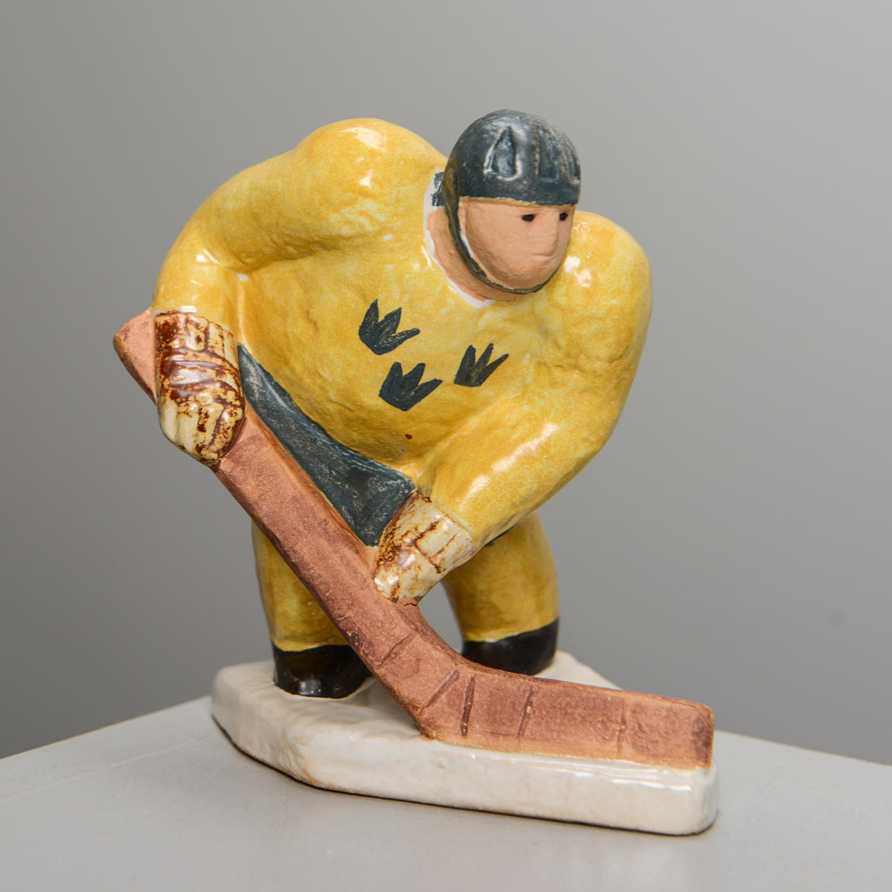 置物 Lisa Larson / Ihockeyspelare, Malvakt 置物 Lisa Larson