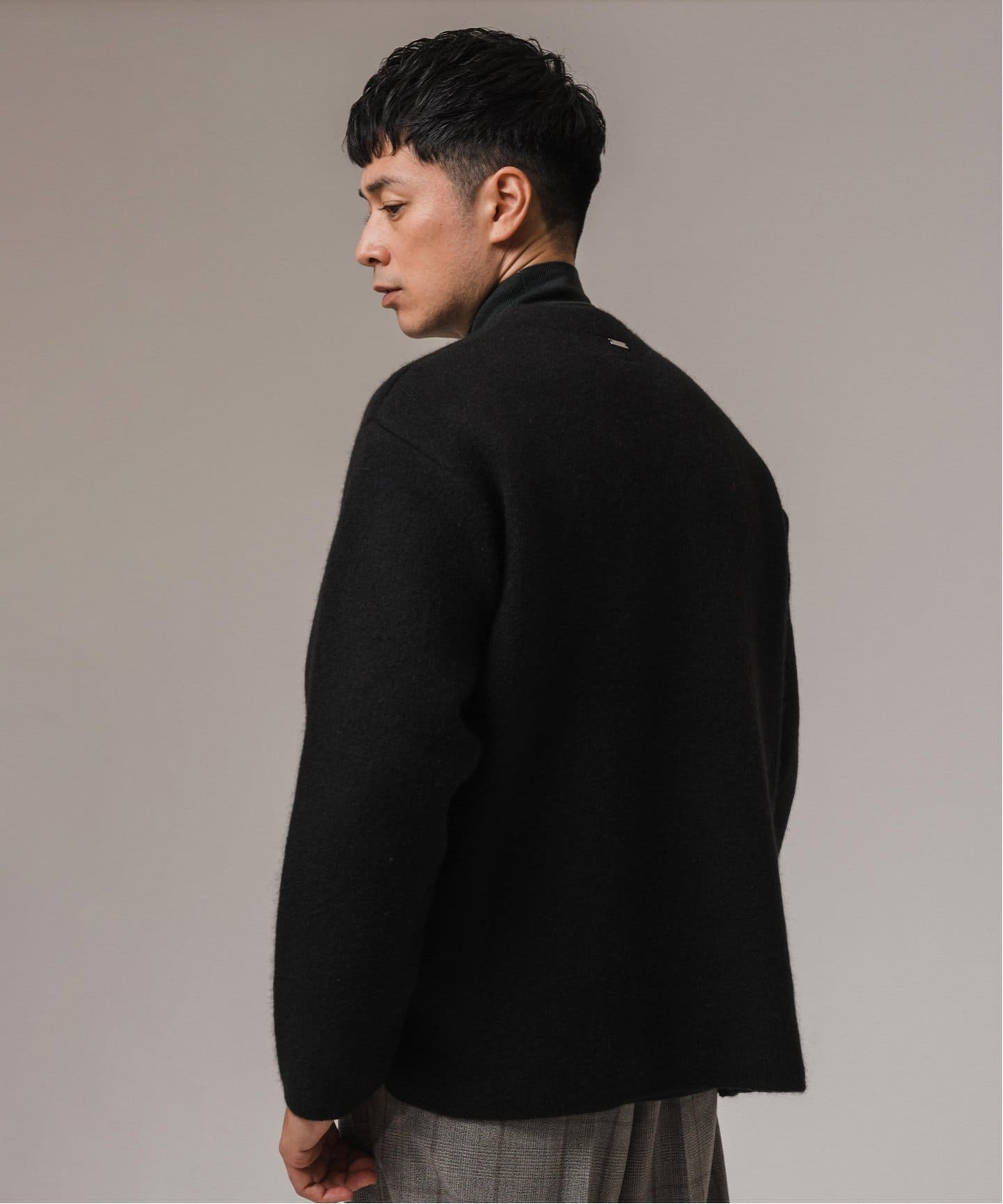 Naptime naptime ニット カーディガン 黒 ニットカーディガン-BLACK