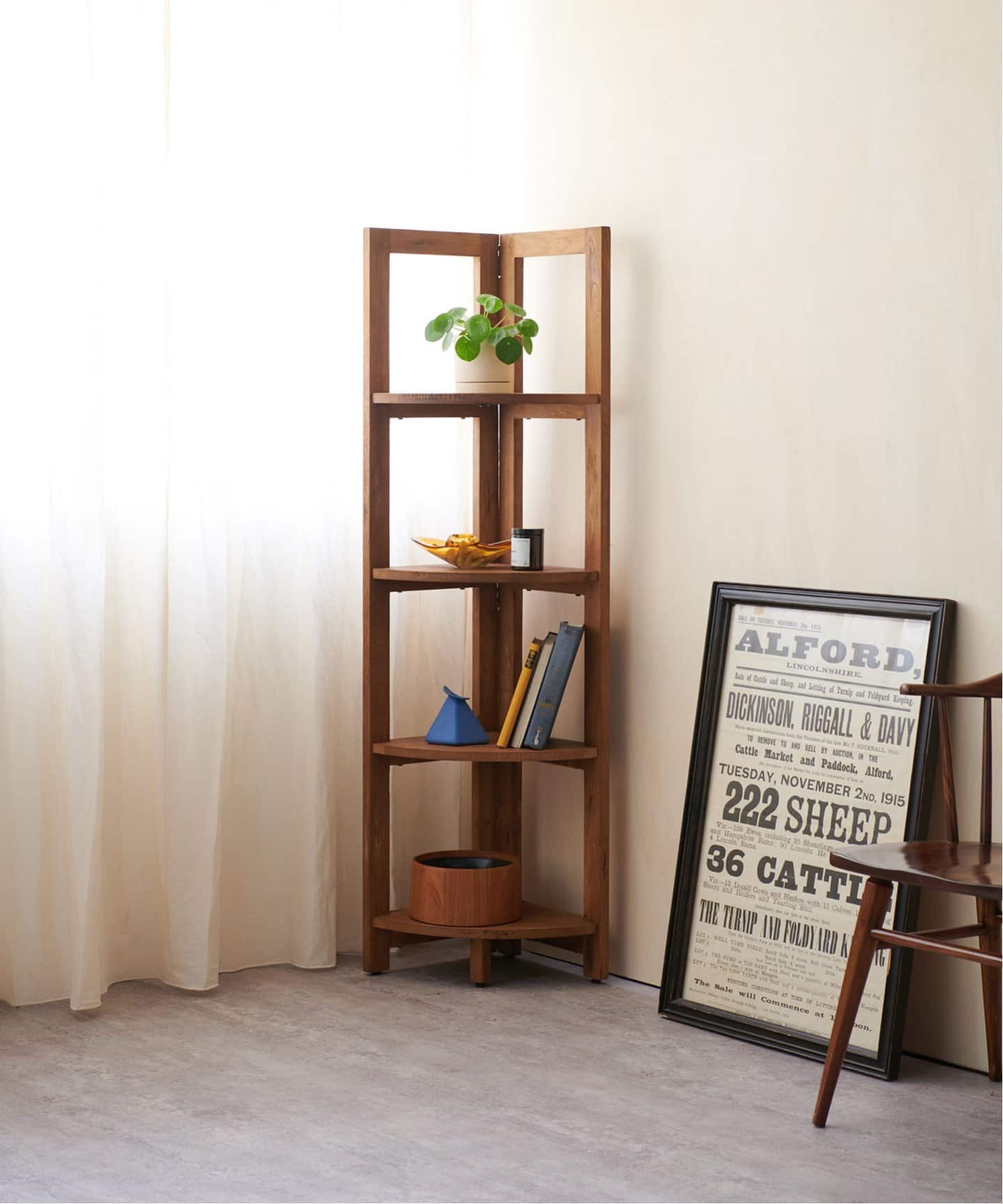 大型商品》TROY CORNER SHELF L トロイコーナーシェルフ（収納家具