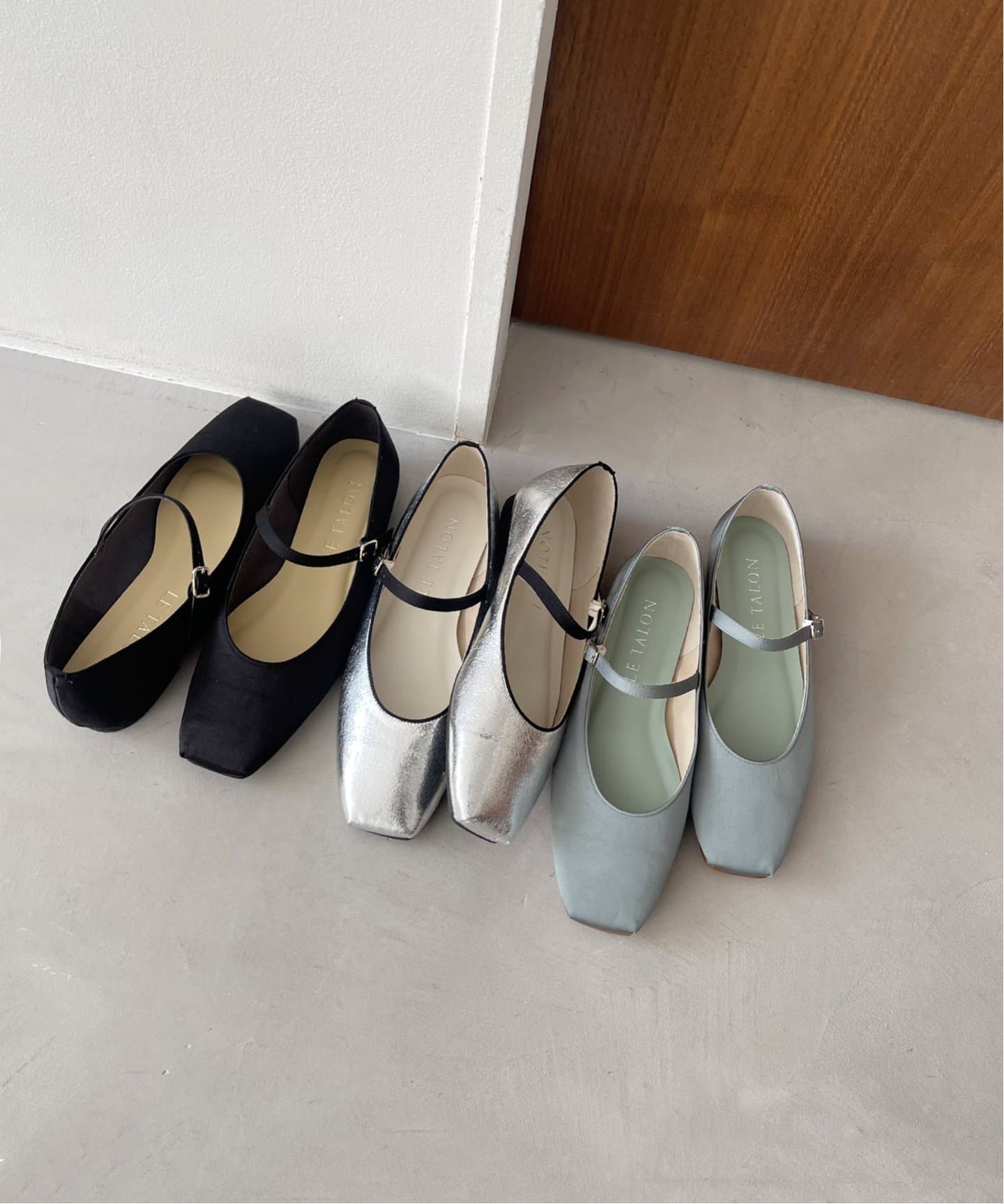 追加》スクエアソフトメリージェーン（フラットシューズ）｜LE TALON