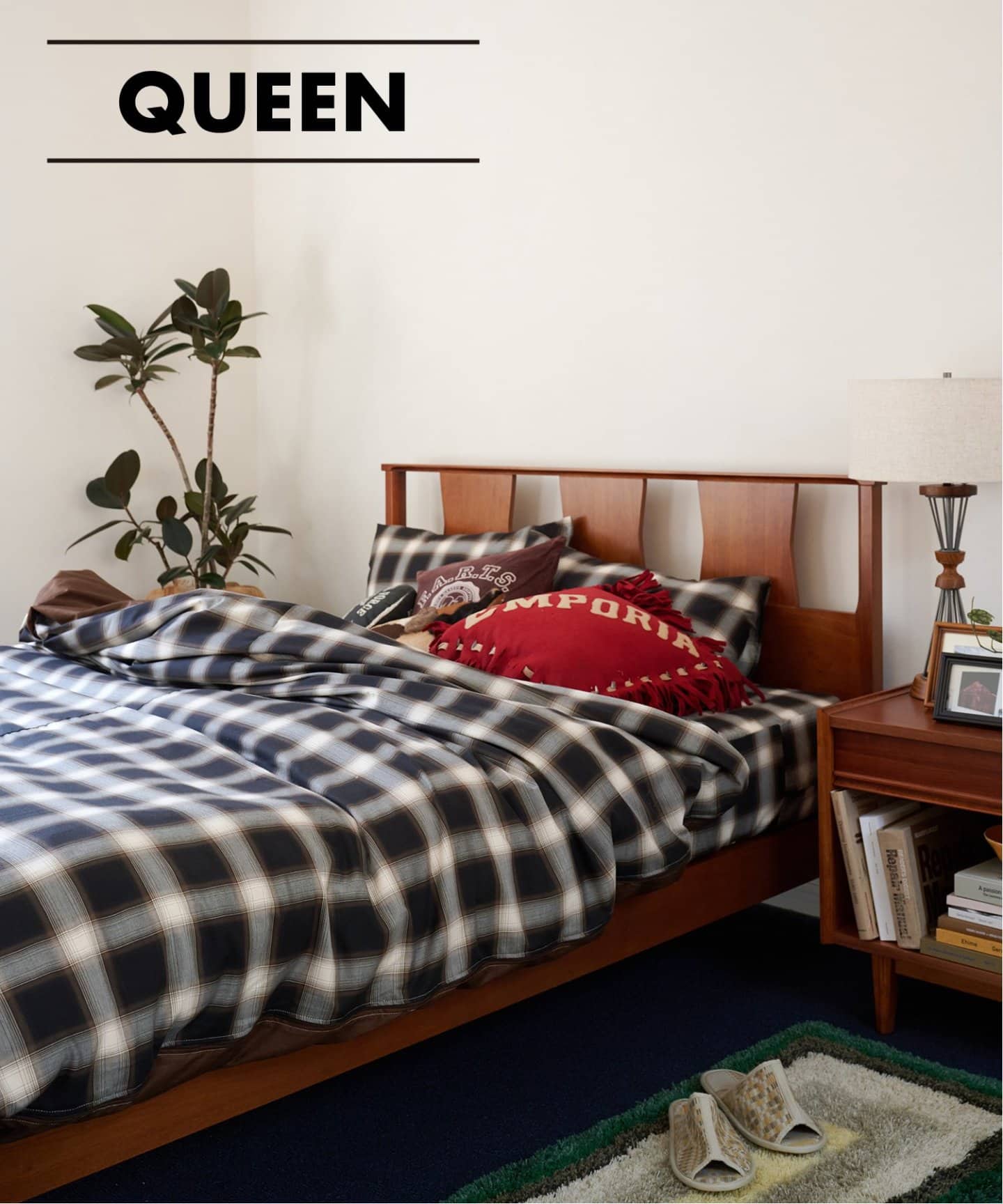 大型商品》BROOKS BED_queen ブルックスベッド クイーンサイズ（ベッド