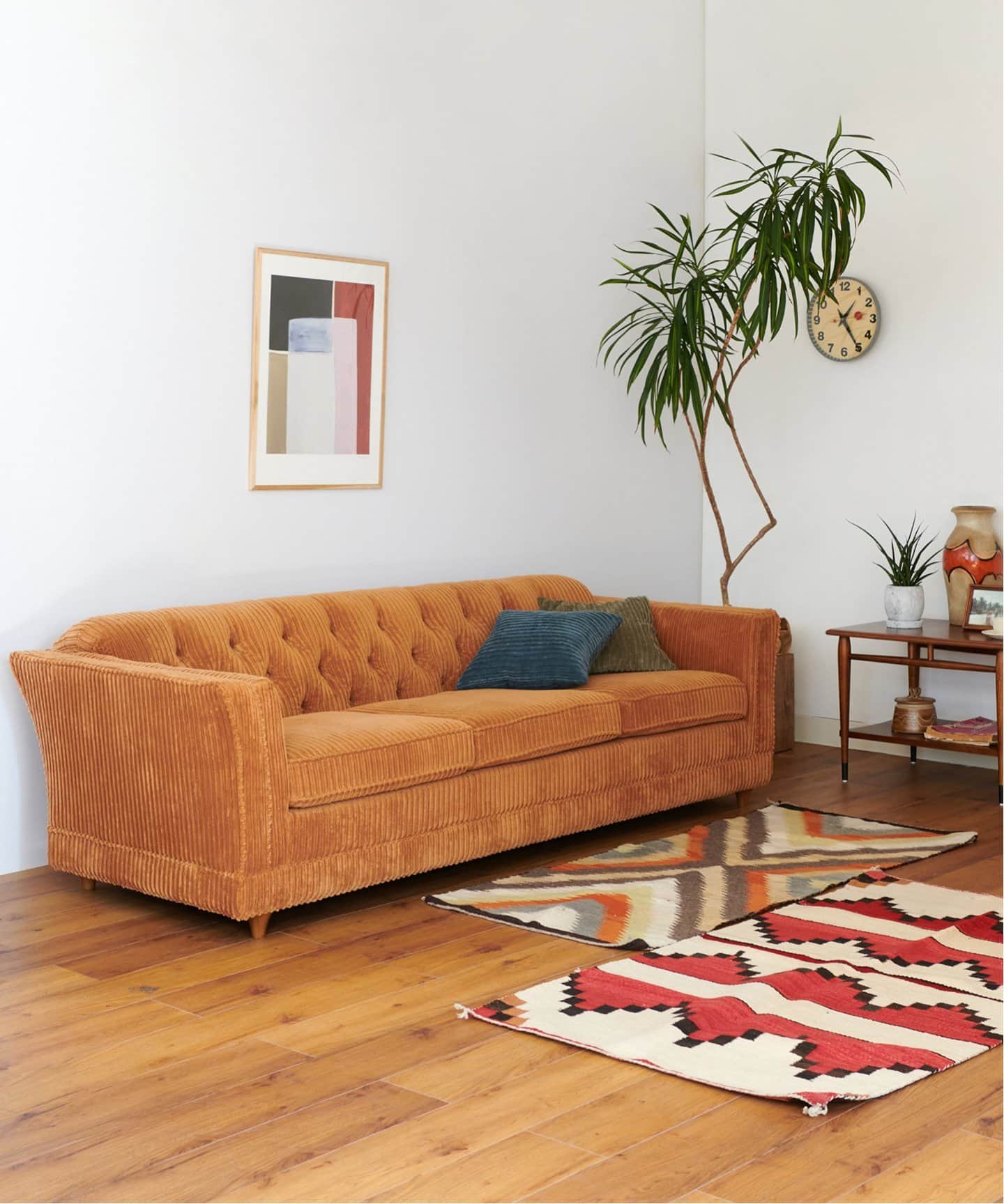 大型商品》LAKEWOOD SOFA マスタード W180 レイクウッドソファ（ソファ