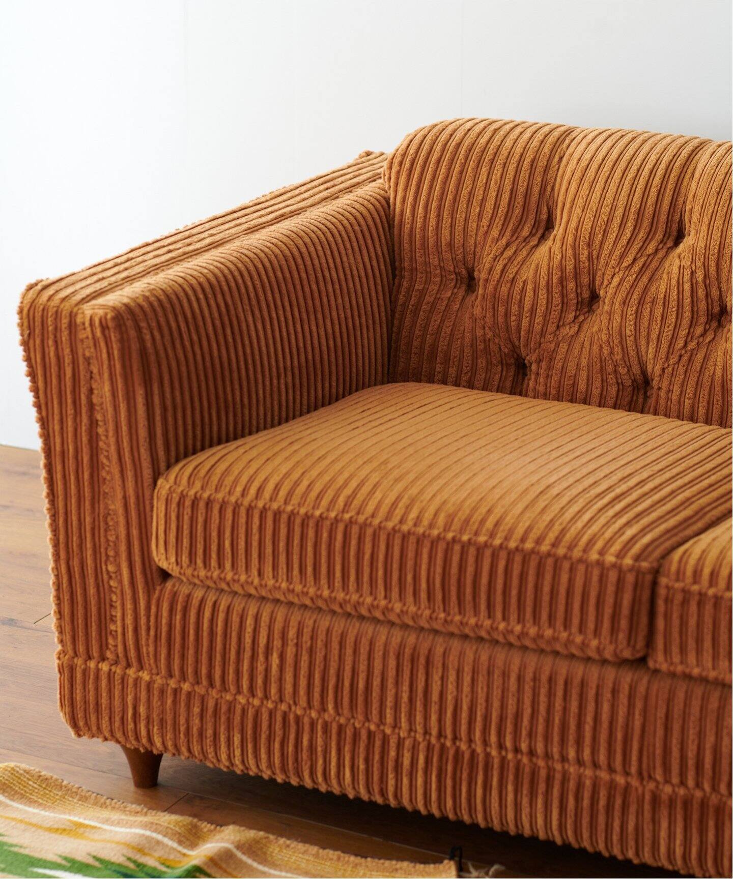 大型商品》LAKEWOOD SOFA マスタード W180 レイクウッドソファ（ソファ