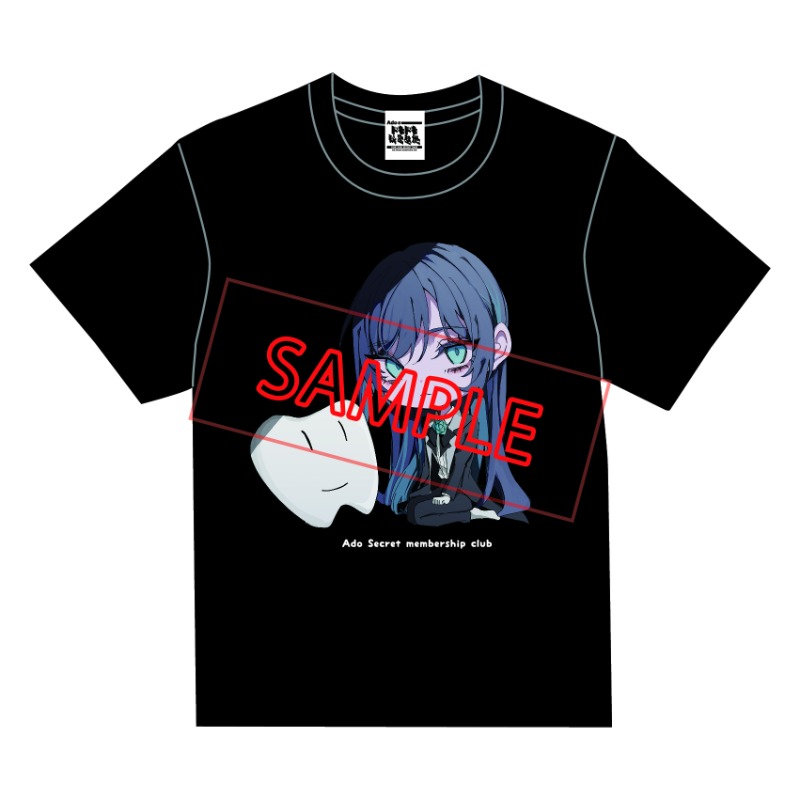 Adoのドキドキ秘密基地」公式Tシャツ ver.3 黒【Ado Official Shop】