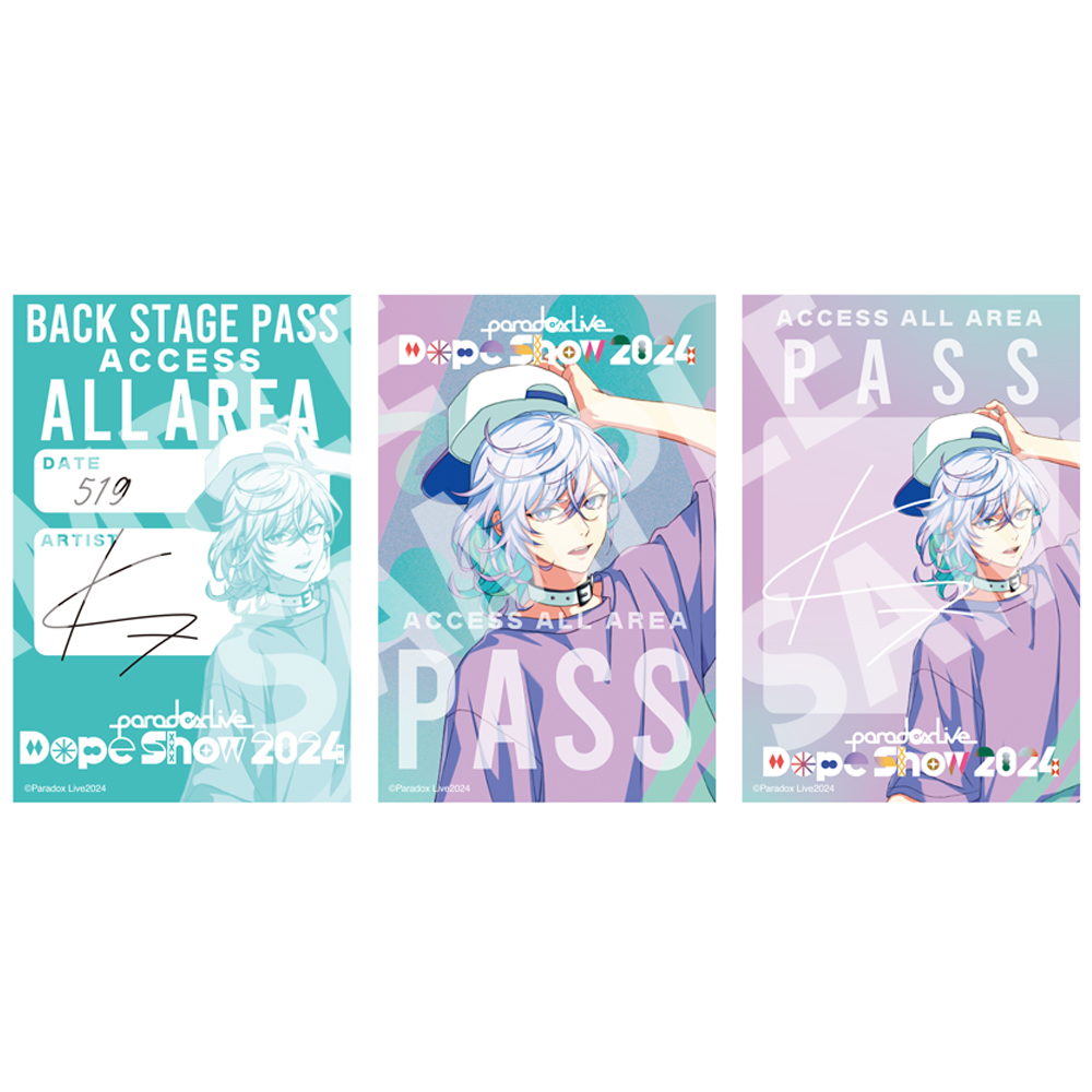 Paradox Live Dope Show 2024 バックステージパス風サテンステッカー
