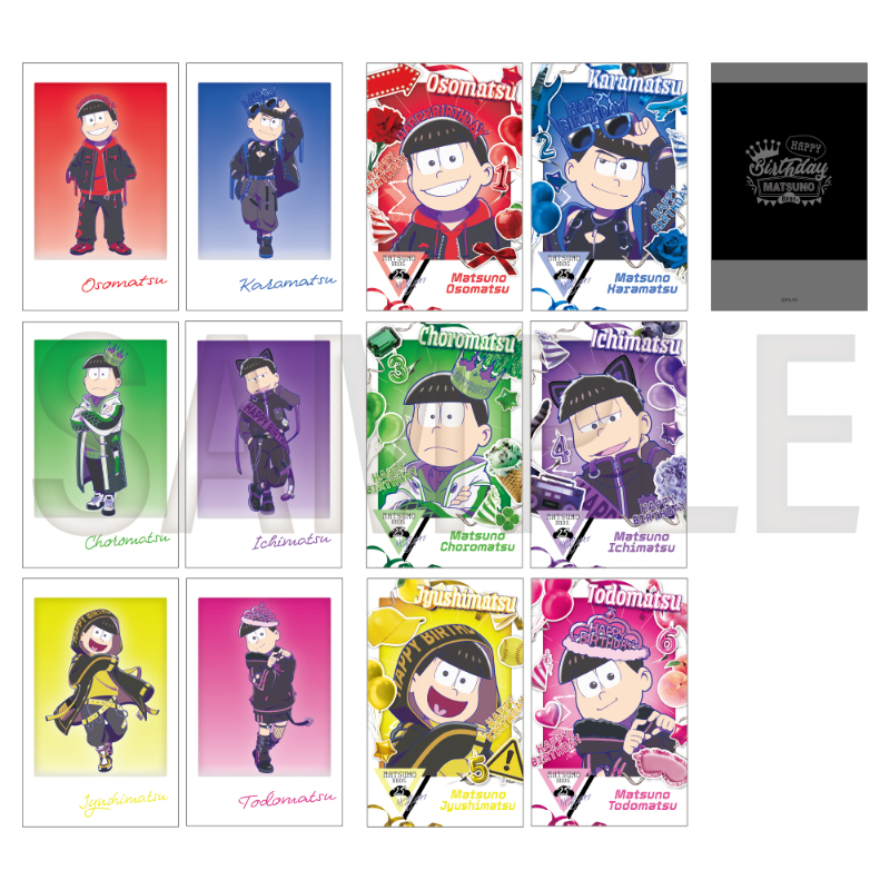 おそ松さん 6つ子バースデー'25 トレーディングチェキ風カード【アニメ